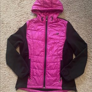 Women’s Puffer Jacket Pink and Black! (Good Condition)